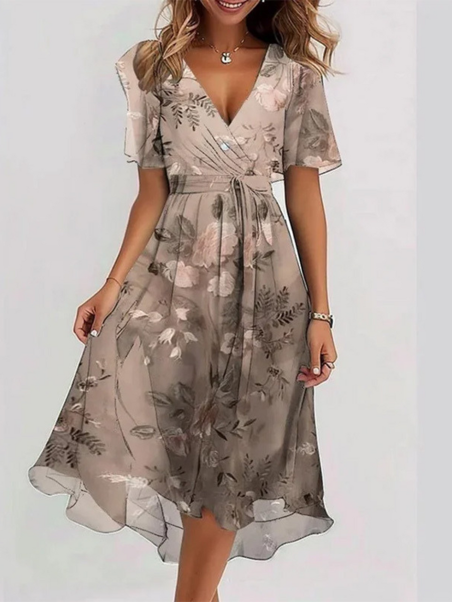Elsinya Bohemian Style Gradient Ombre Loose Fit Dress