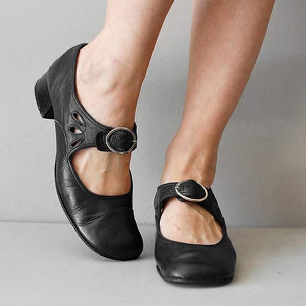 Jocelyne Leather Wedge Sandals