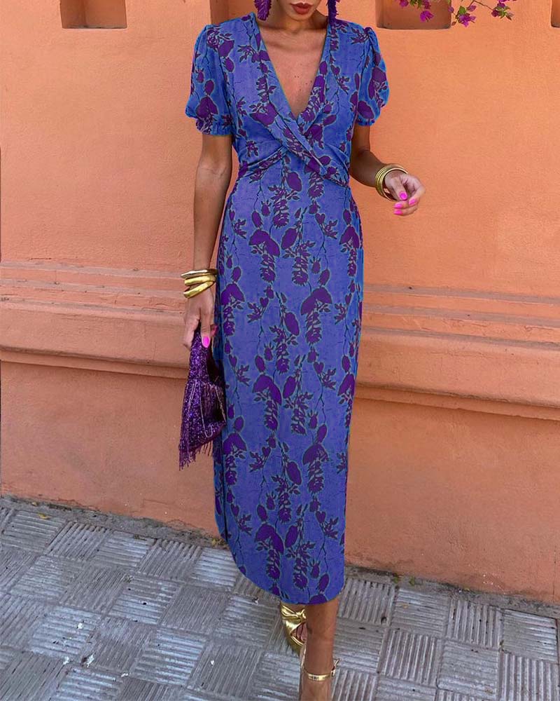 Sonya | Atemberaubendes Midikleid mit V-Ausschnitt