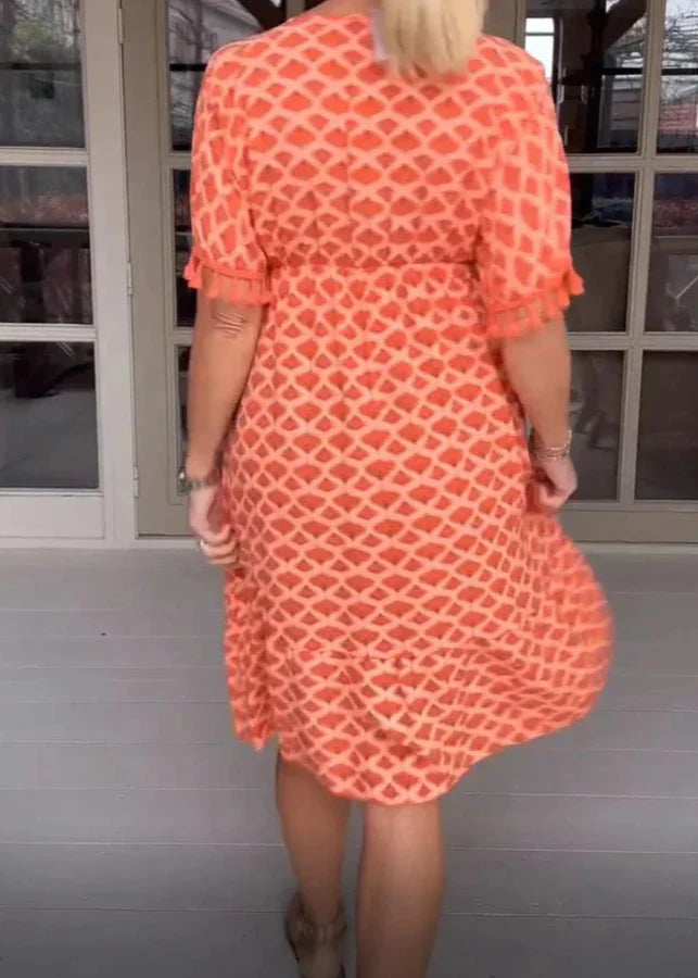 Ella – Bequemes, locker sitzendes Midikleid