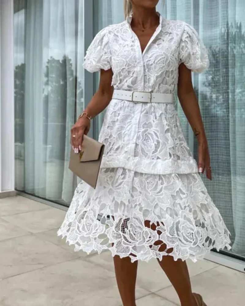 Adelina Retro Lace Dress
