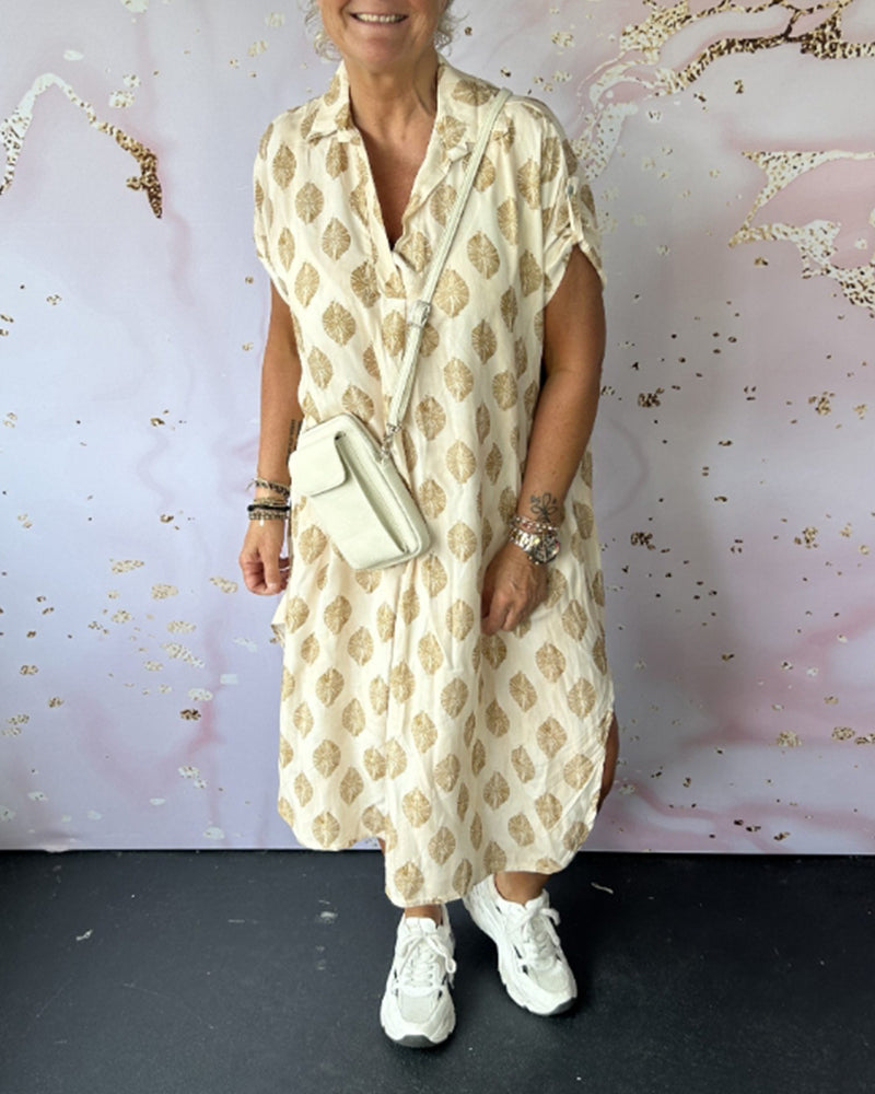 VanDeZaar® | Stilvolles Kleid mit V-Ausschnitt