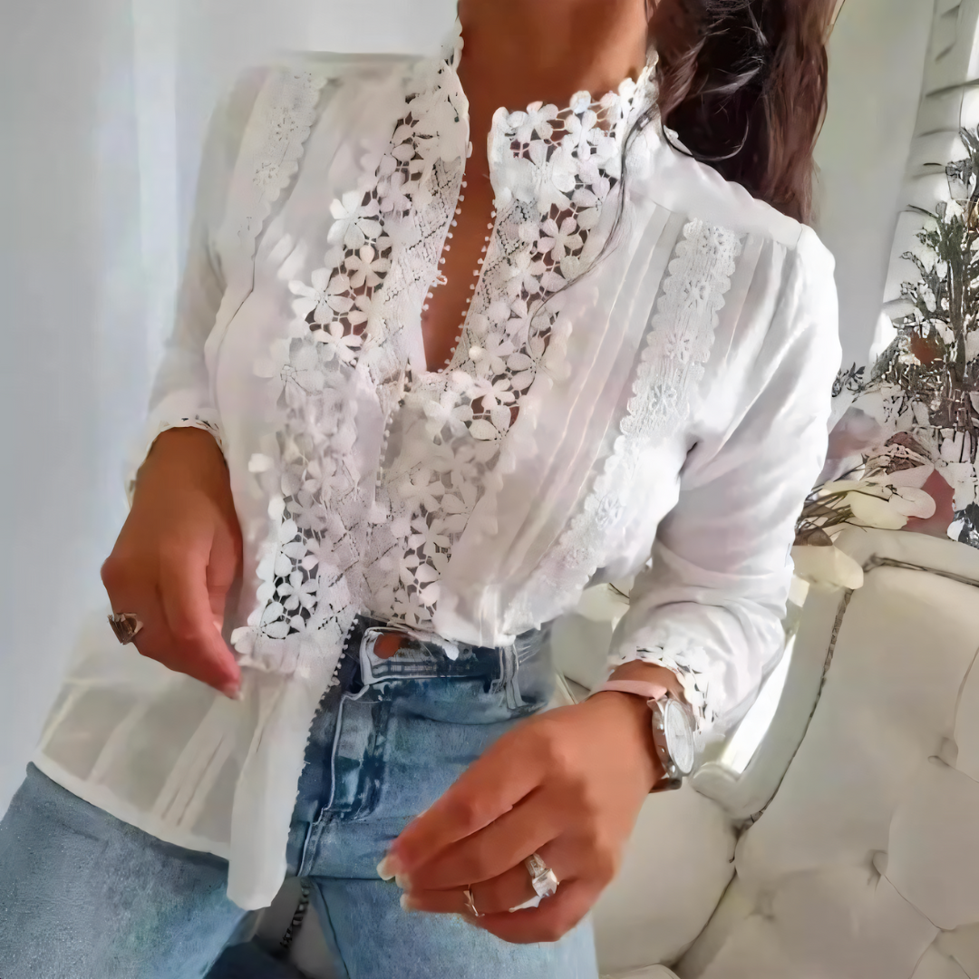 Sara – Bluse mit Blumenmuster
