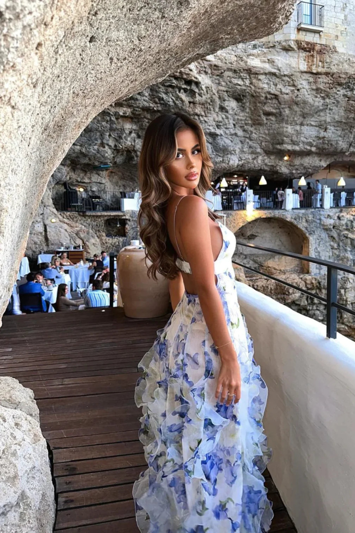 Elora™ | Besticktes Maxikleid