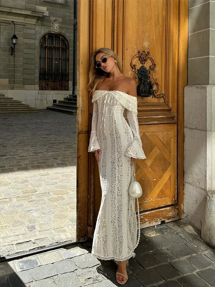 Georgetta | Spitzen-Maxikleid