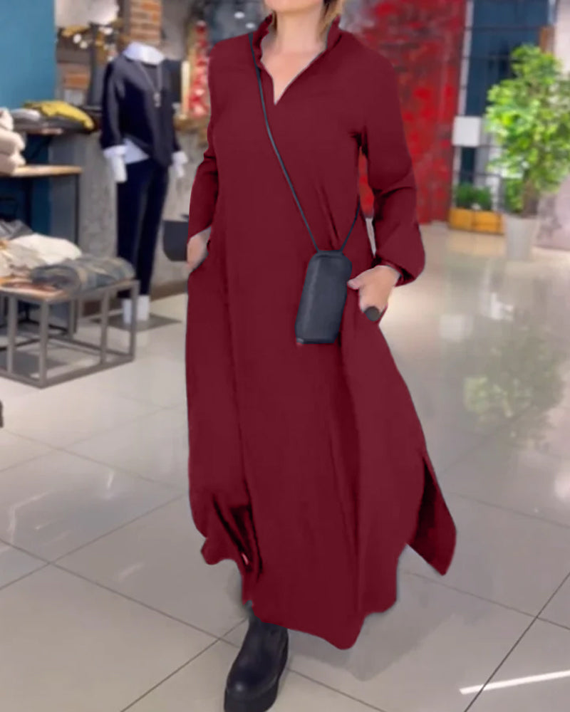 Brandy | Bequemes Kleid mit Schlitzen
