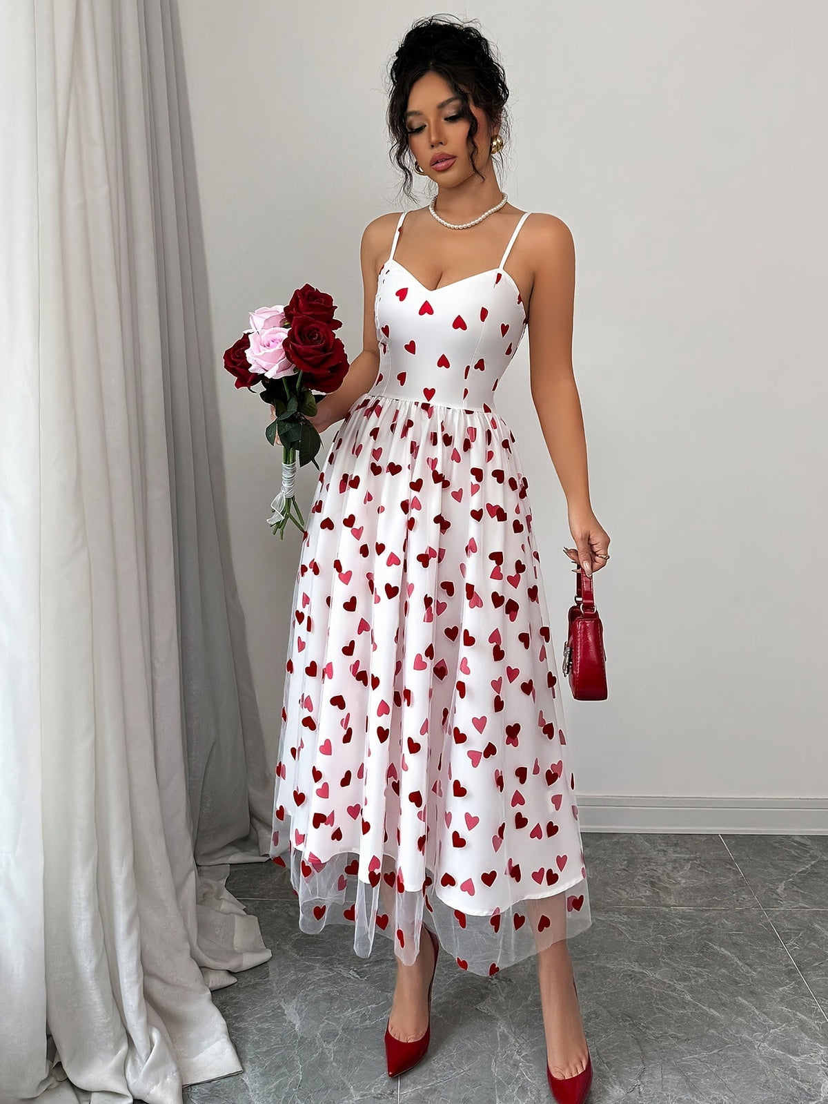 Amora Heart Slip Kleid