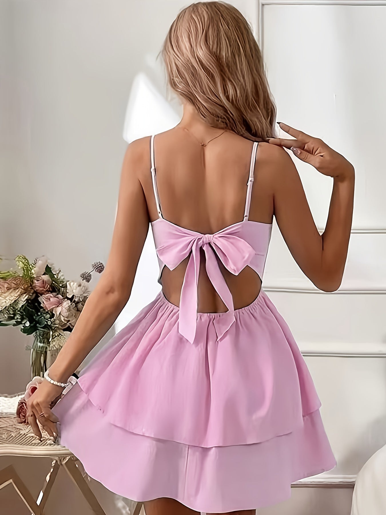 Rosalie schulterfreies Kleid mit Schleife