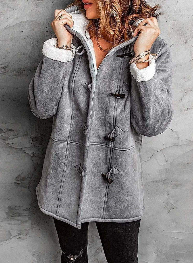Charlotte | Gefütterter Kapuzenmantel aus Fleece