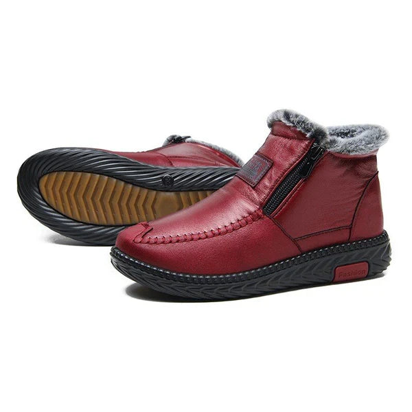 Rustan | Wasserdicht Rutschfest Baumwoll-Leder Stiefelette