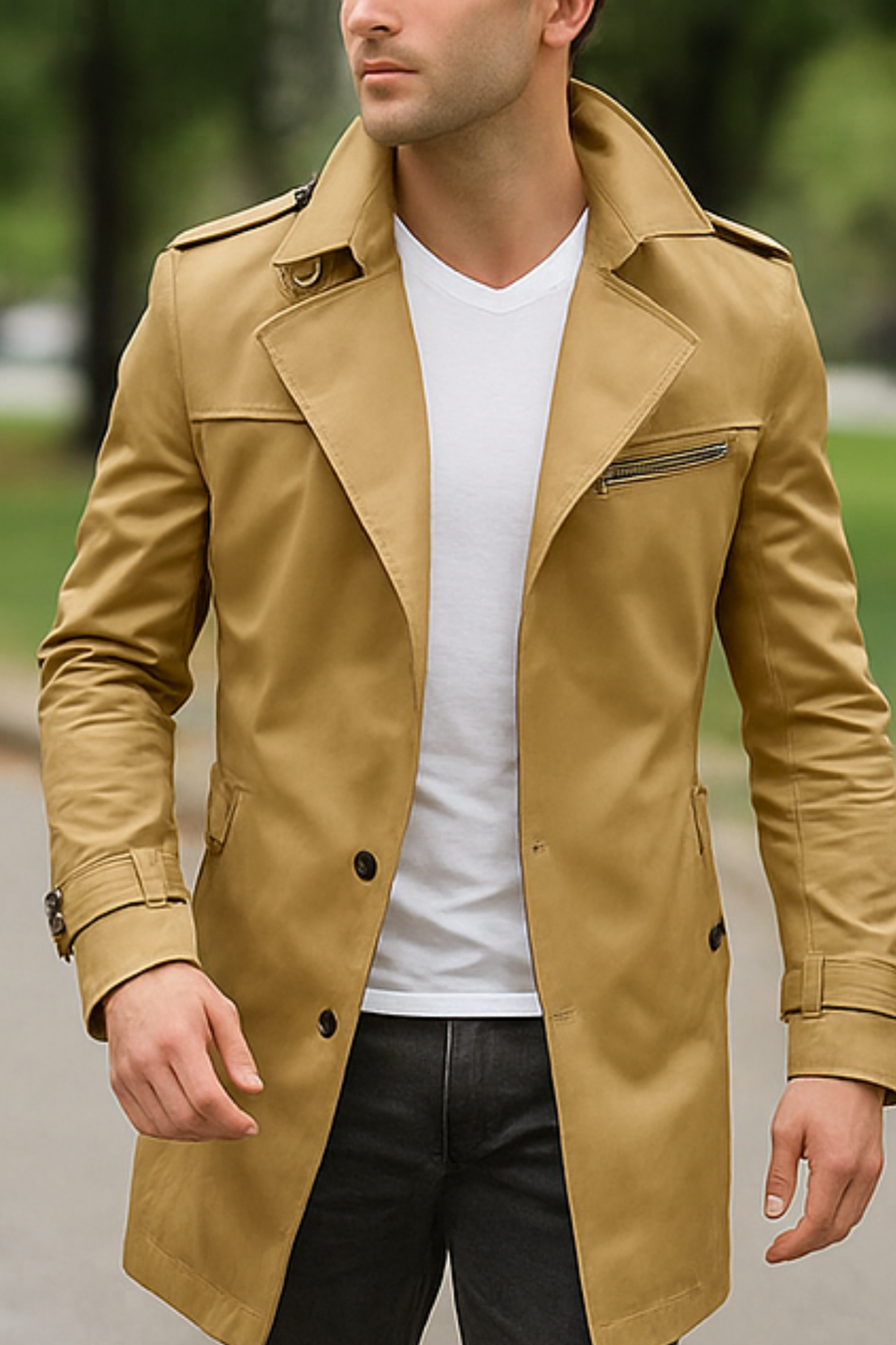 Johnson Shirt Dunkelbeige