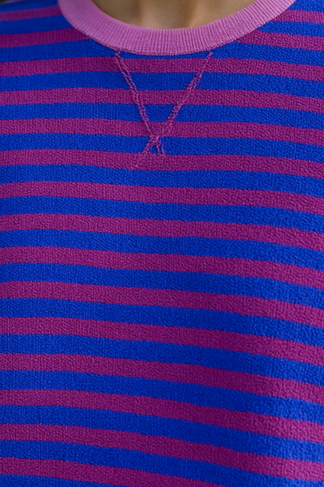 Dahlia | Gestreifter Baumwoll-Pullover