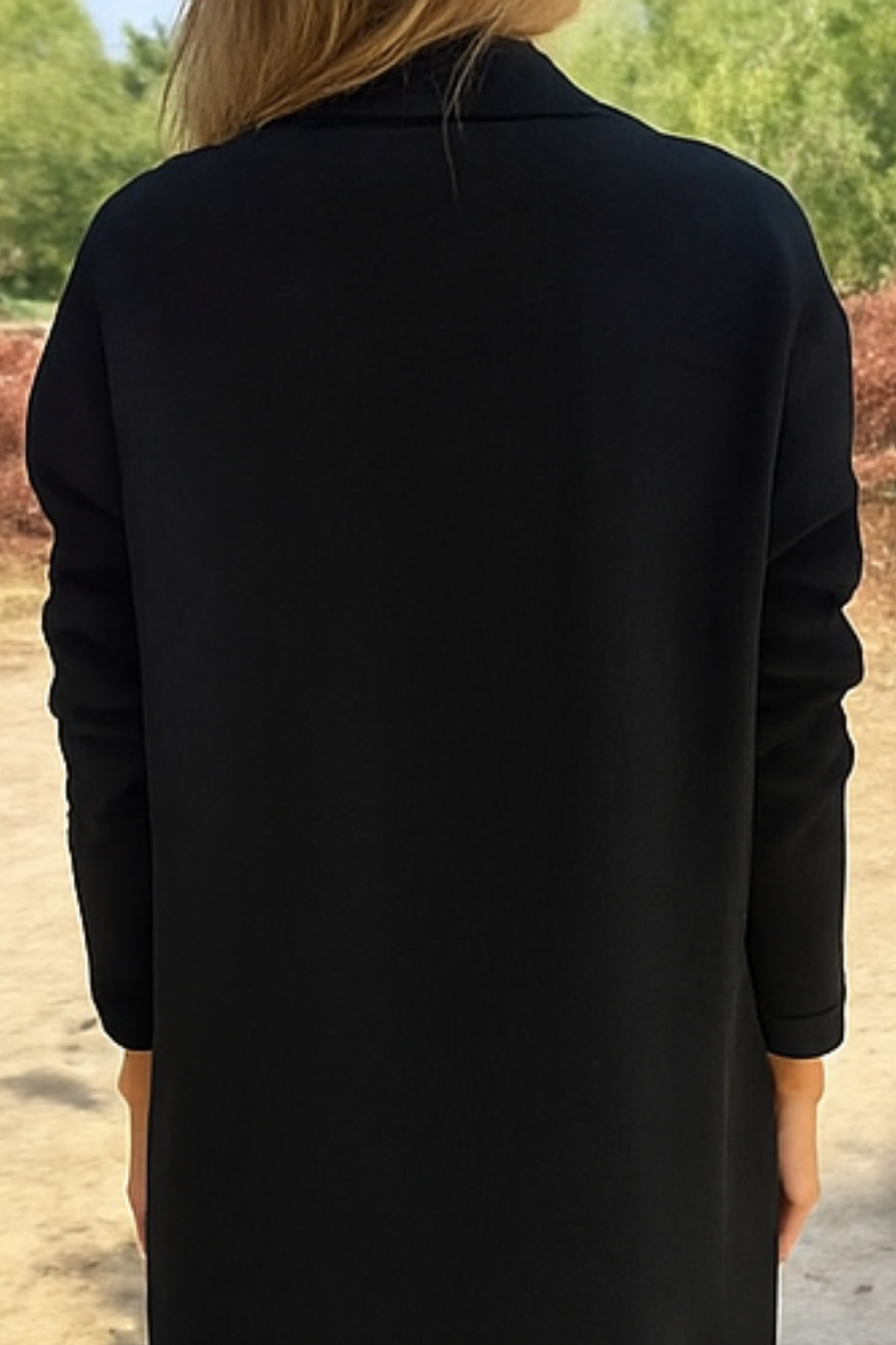 Nisha Langer Cardigan - Schwarz
