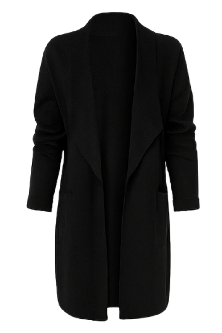 Nisha Langer Cardigan - Schwarz