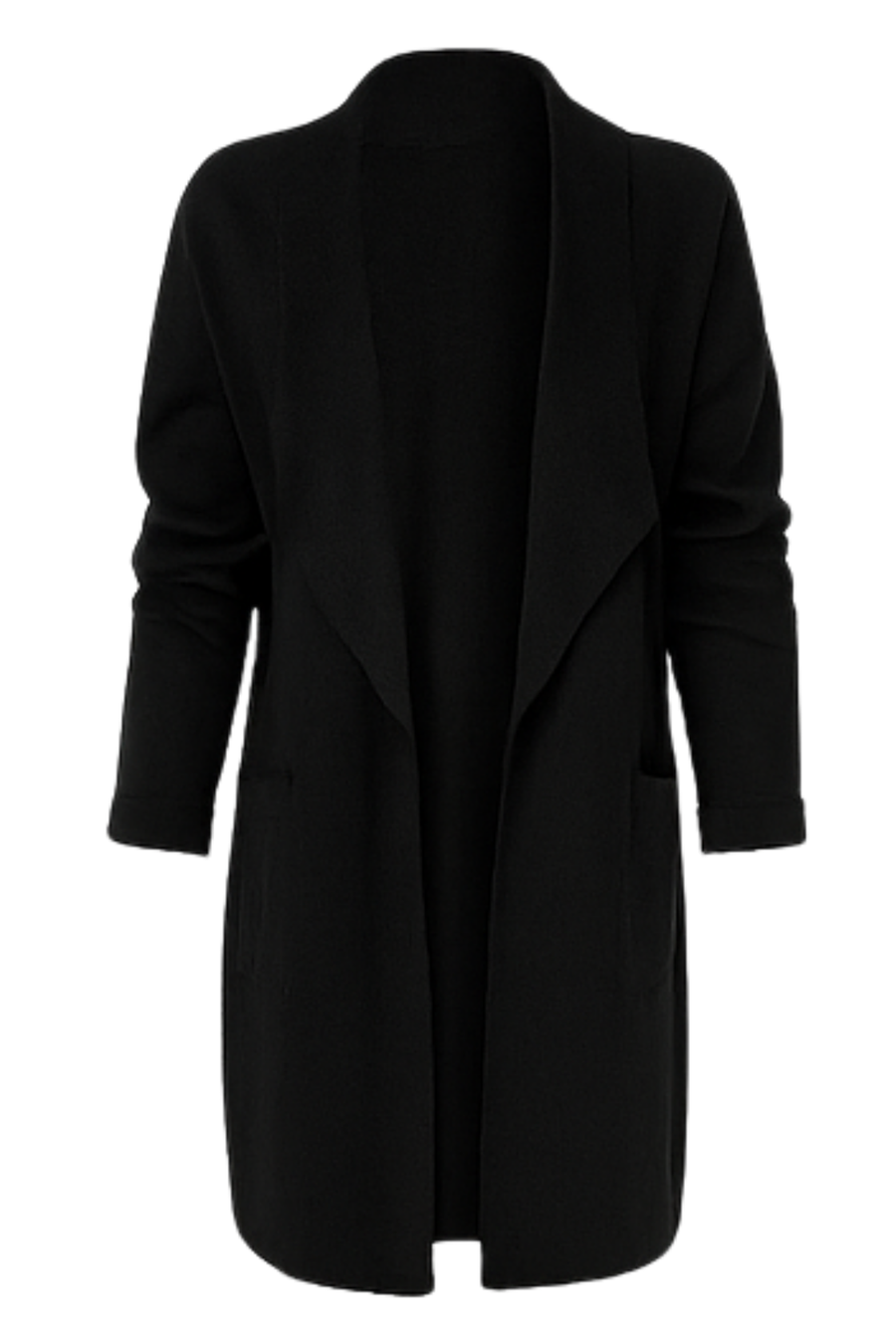 Nisha Long Cardigan Black