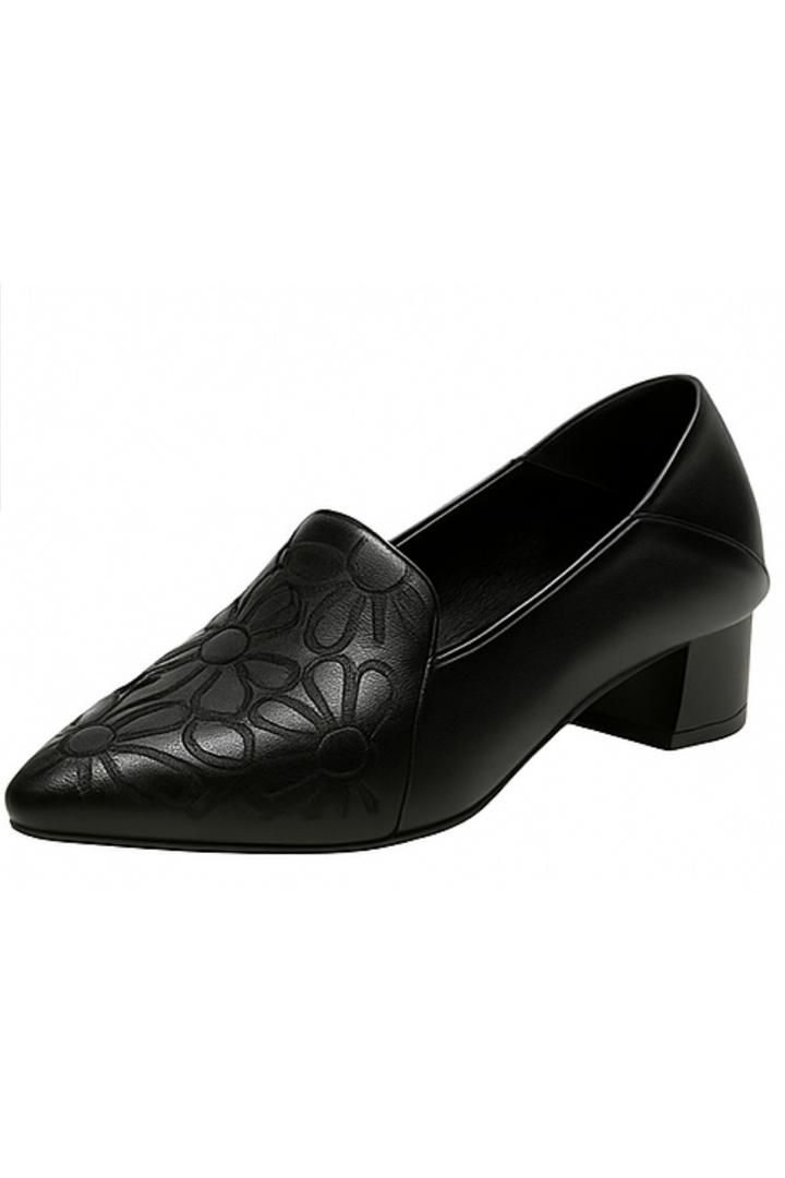 Marlene Pumps aus veganem Leder - Schwarz