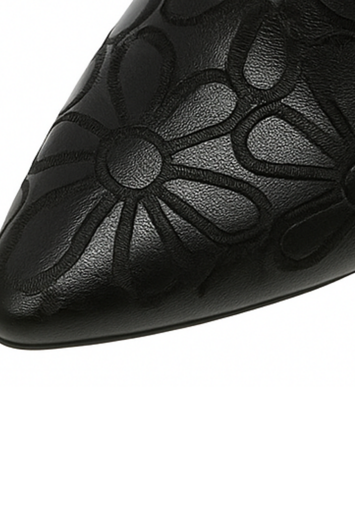 Marlene Pumps aus veganem Leder - Schwarz