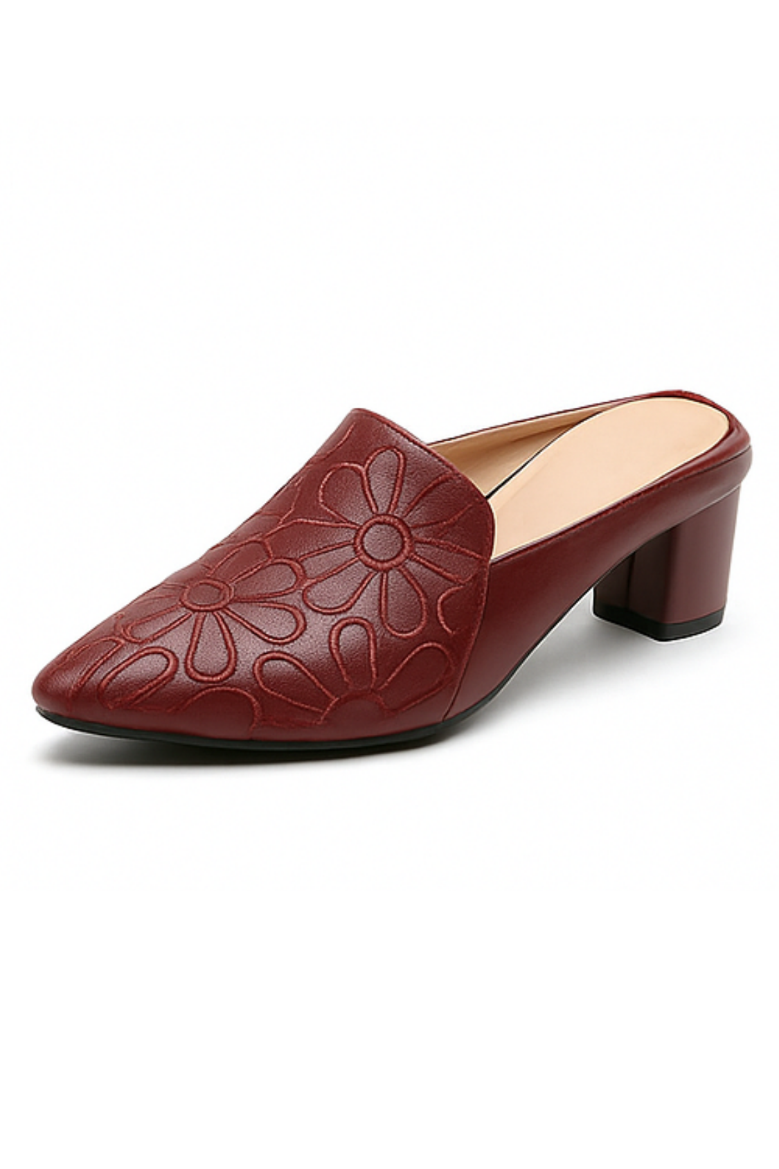 Marlene Pumps aus veganem Leder - Rot
