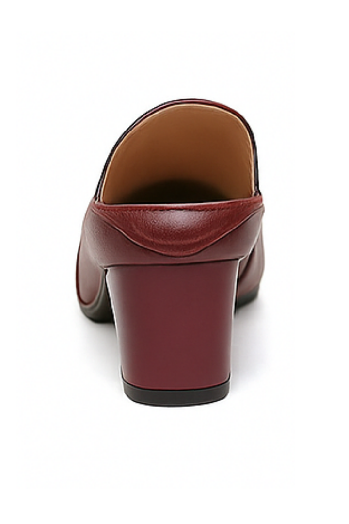 Marlene Pumps aus veganem Leder - Rot