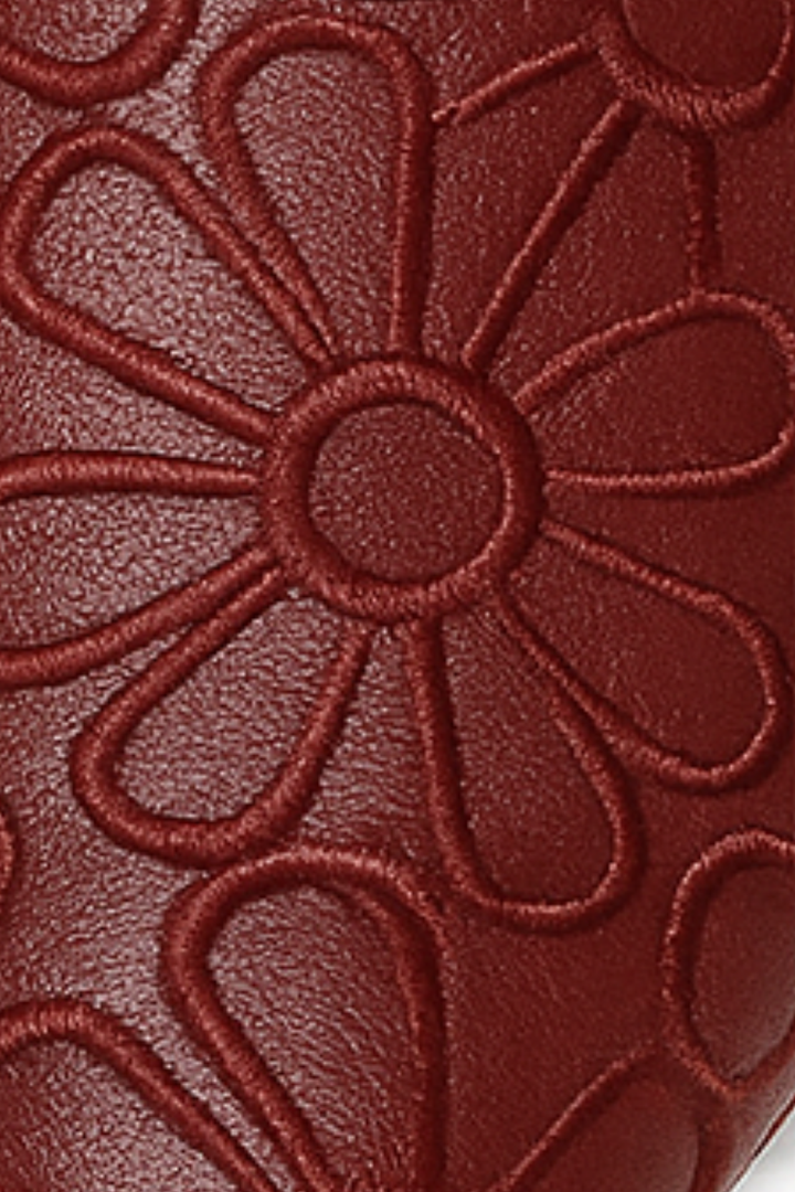 Marlene Pumps aus veganem Leder - Rot