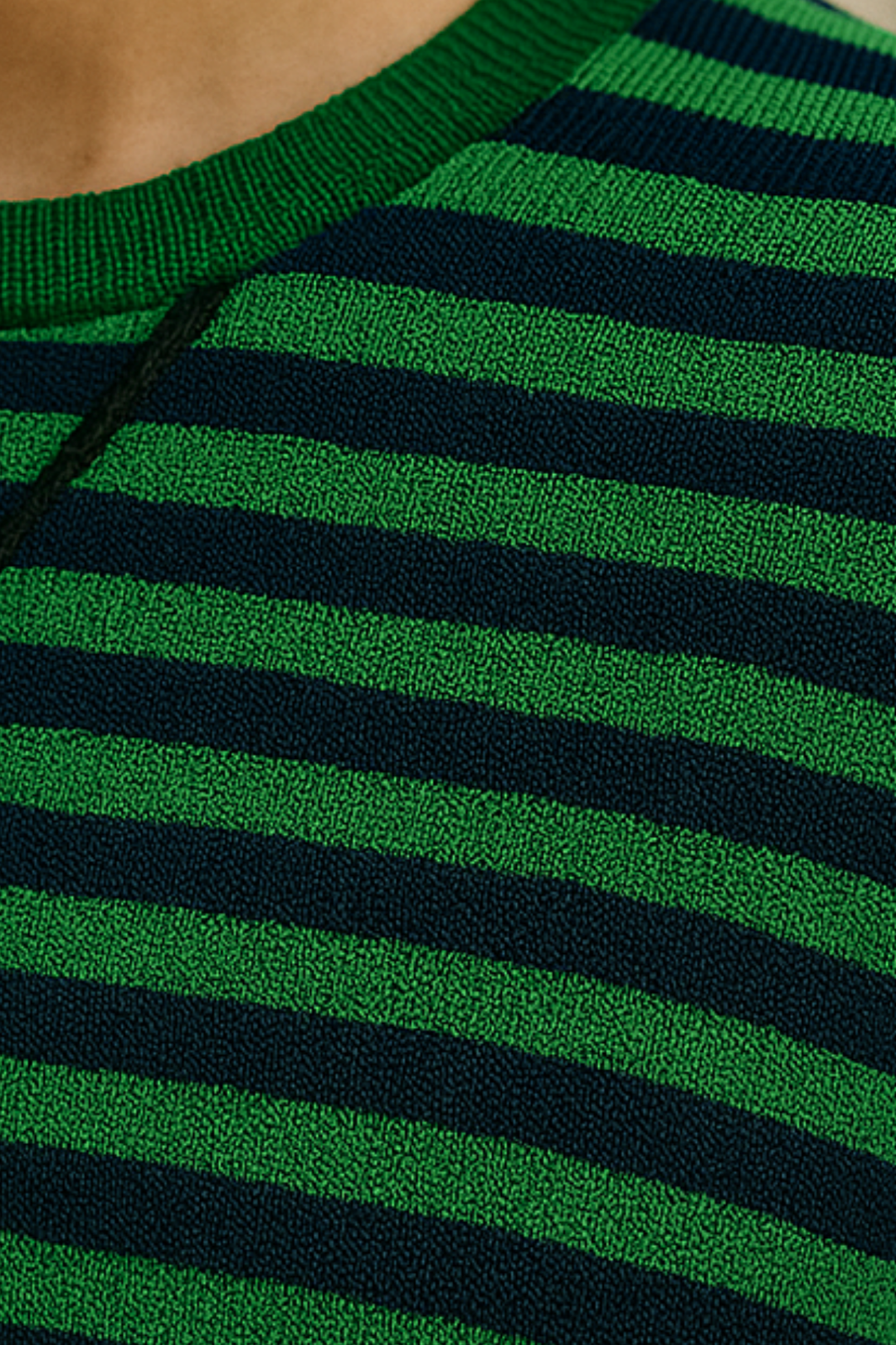 Dahlia | Gestreifter Baumwoll-Pullover