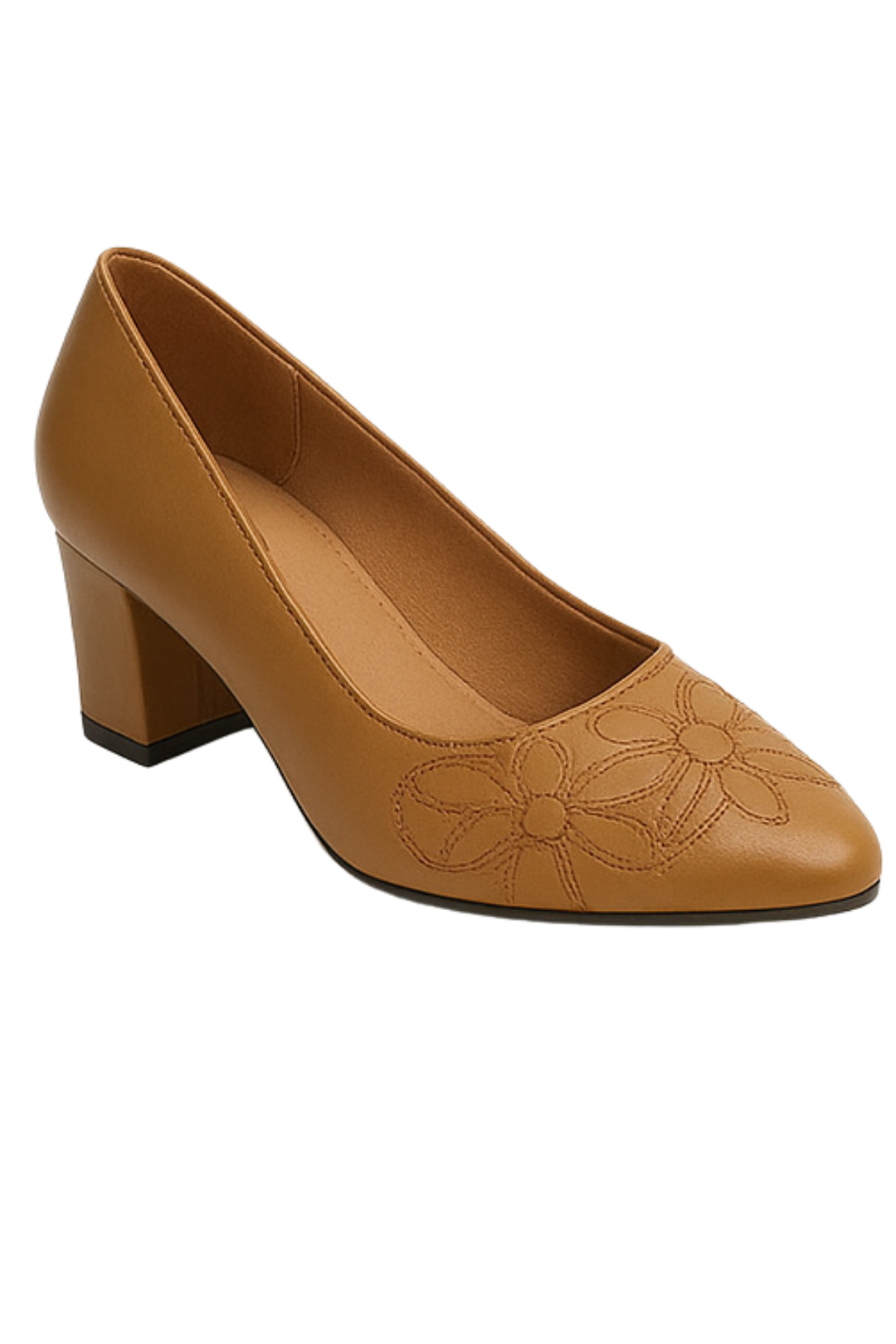 Marlene Pumps aus veganem Leder - Braun