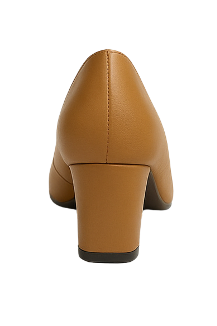 Marlene Pumps aus veganem Leder - Braun