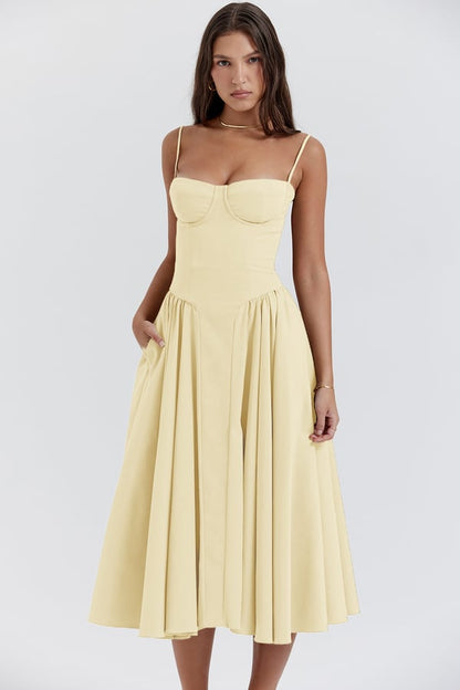 Michaela – Ärmelloses Midikleid