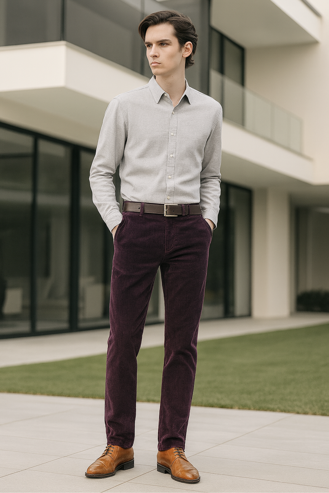 Sanz | Cord-Anzughose