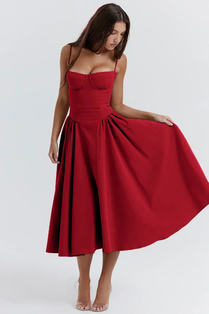 Michaela – Ärmelloses Midikleid