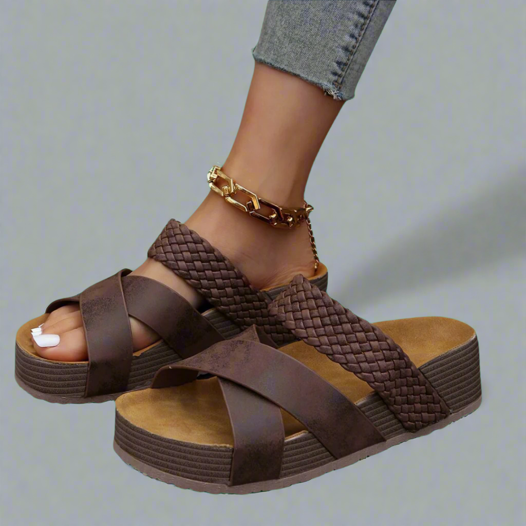 Luni™ | Geflochtene Sandalen mit Plattform