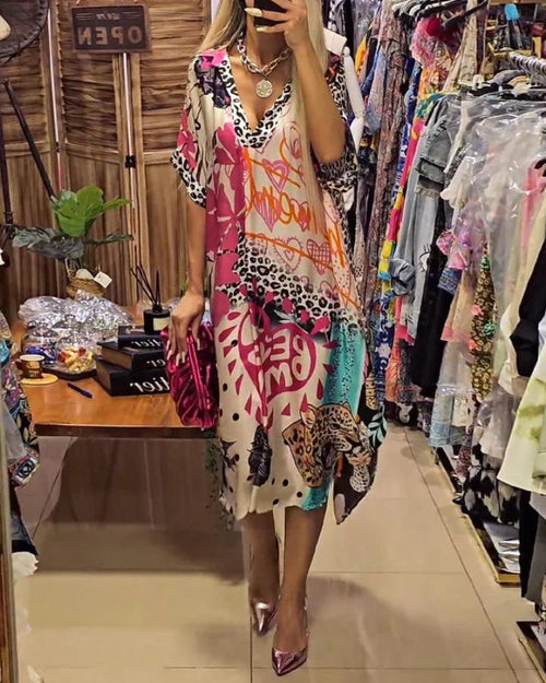 Sachiko Wild Print Dress