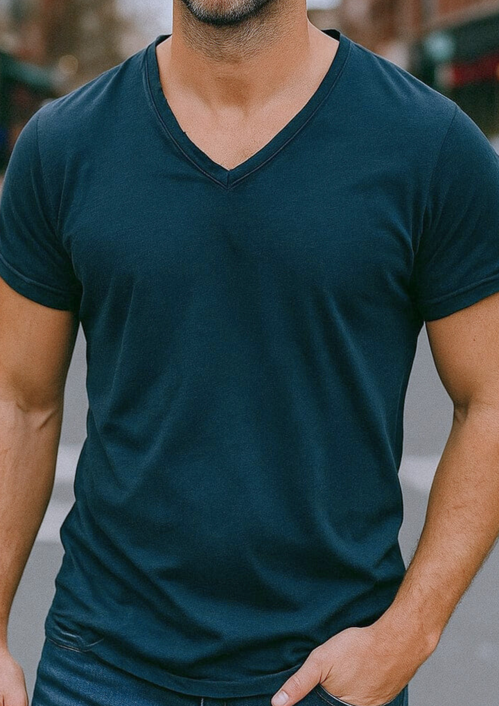 Jadrien Sunspel T-Shirt aus Bio-Baumwolle - Blau