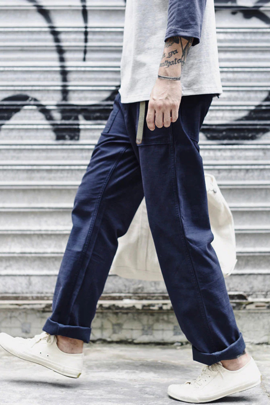 Craig Military-Inspired Straight Pants