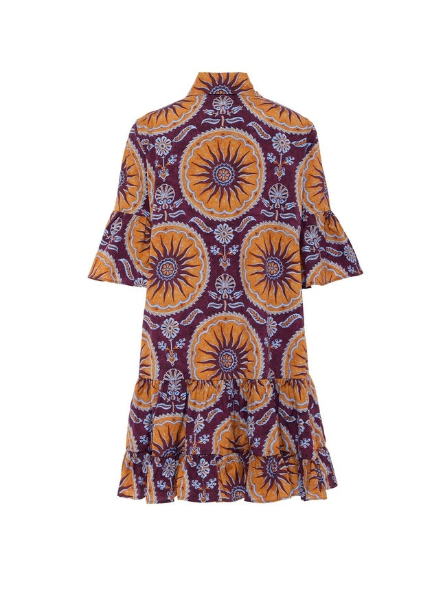 Mini Kleid mit abgestufter Taille