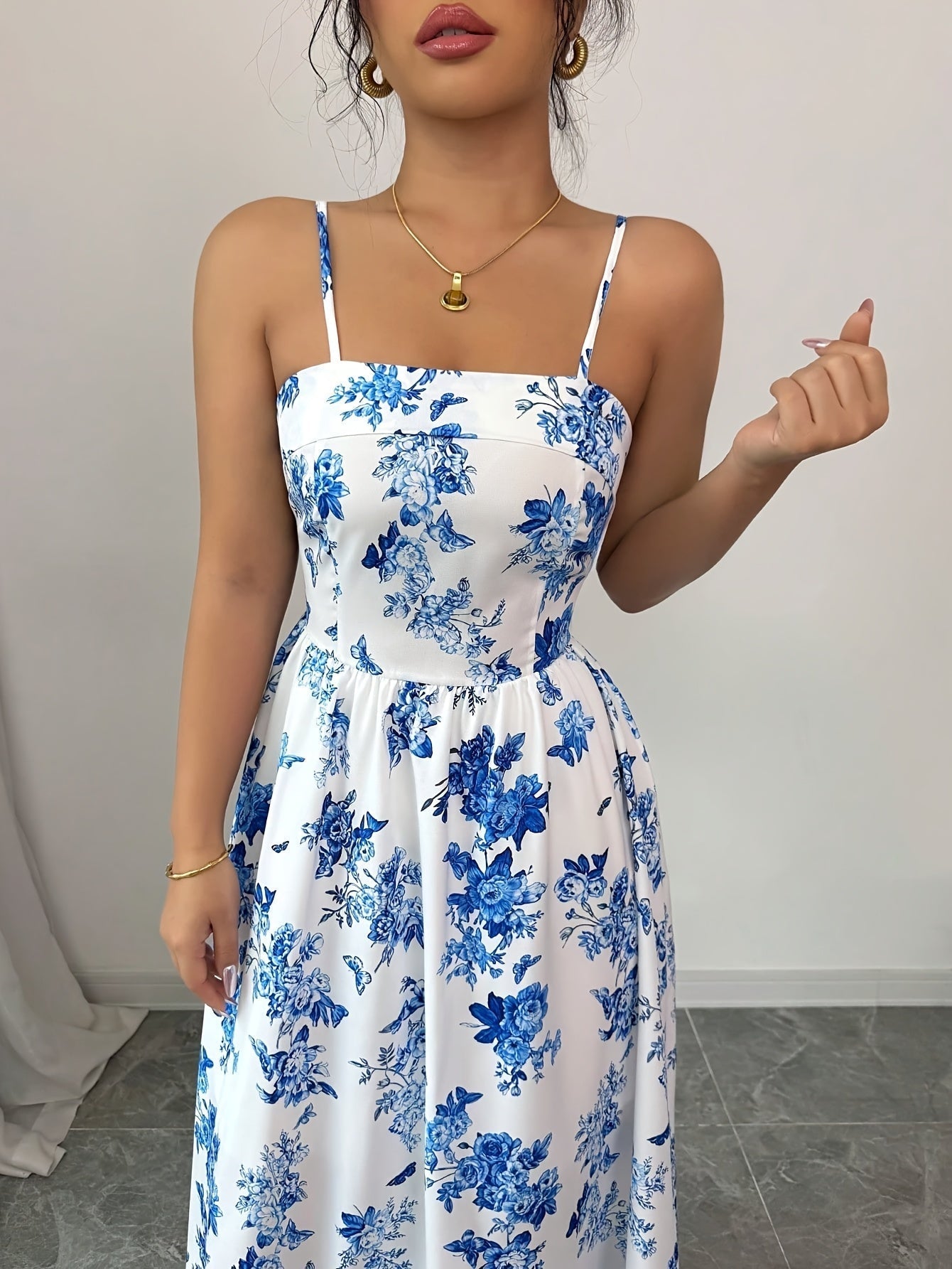 Seraphina – Maxikleid mit Carmenausschnitt