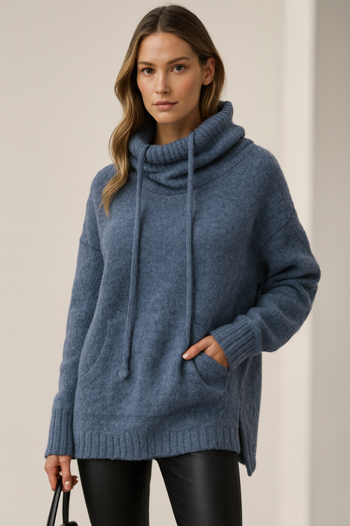 Xena | Long Sleeve Sweater mit Tasche