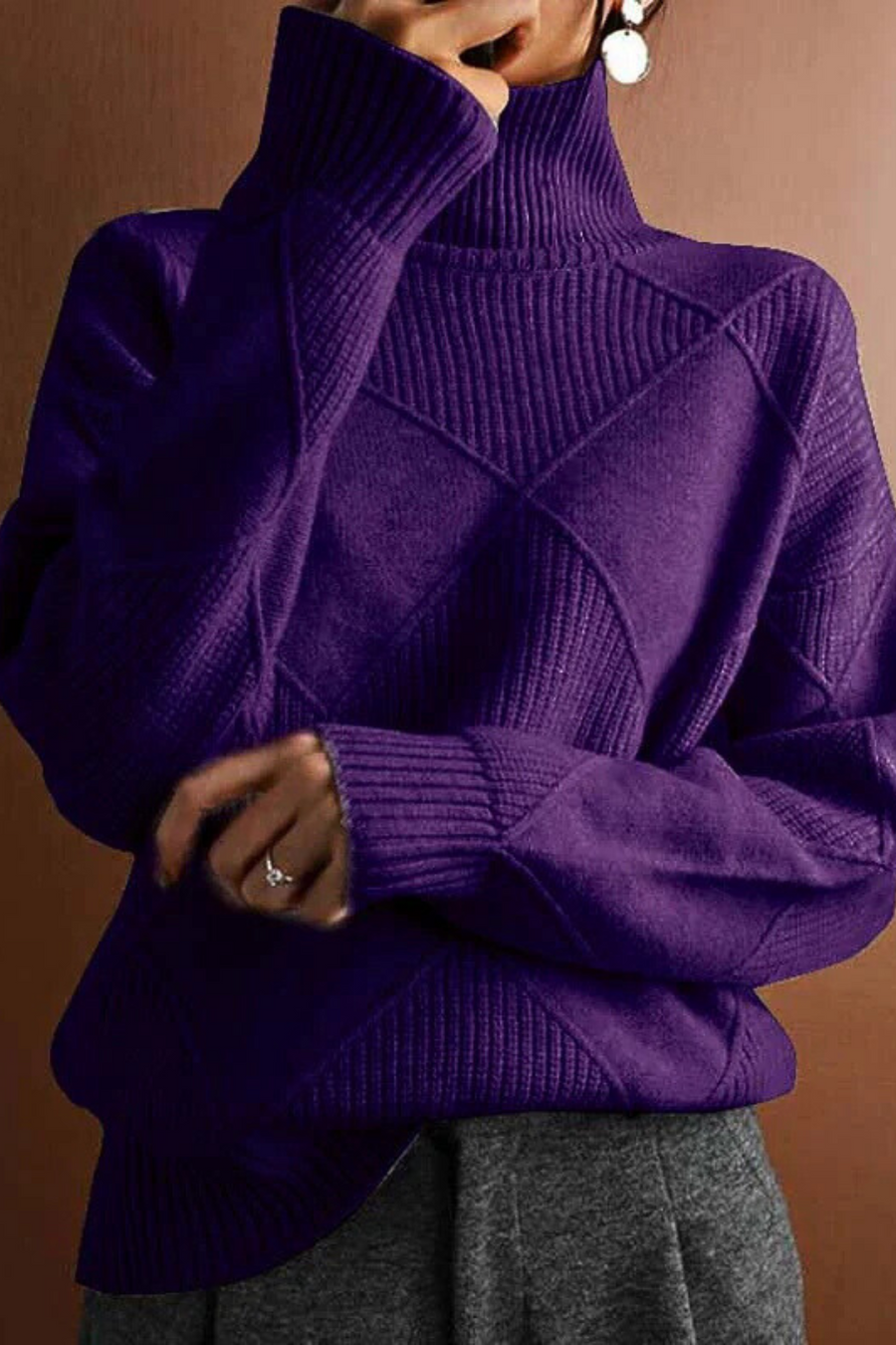 Denisse Pullover | Dark Lilac
