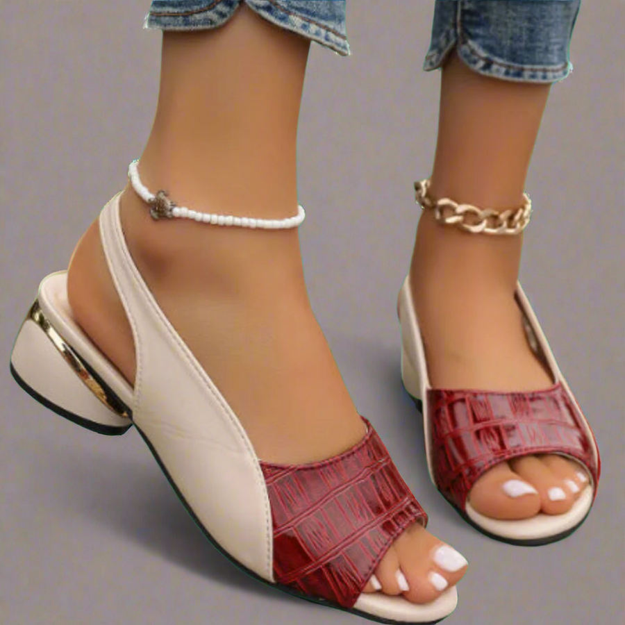 Noa Handcrafted Color-Block Sandals