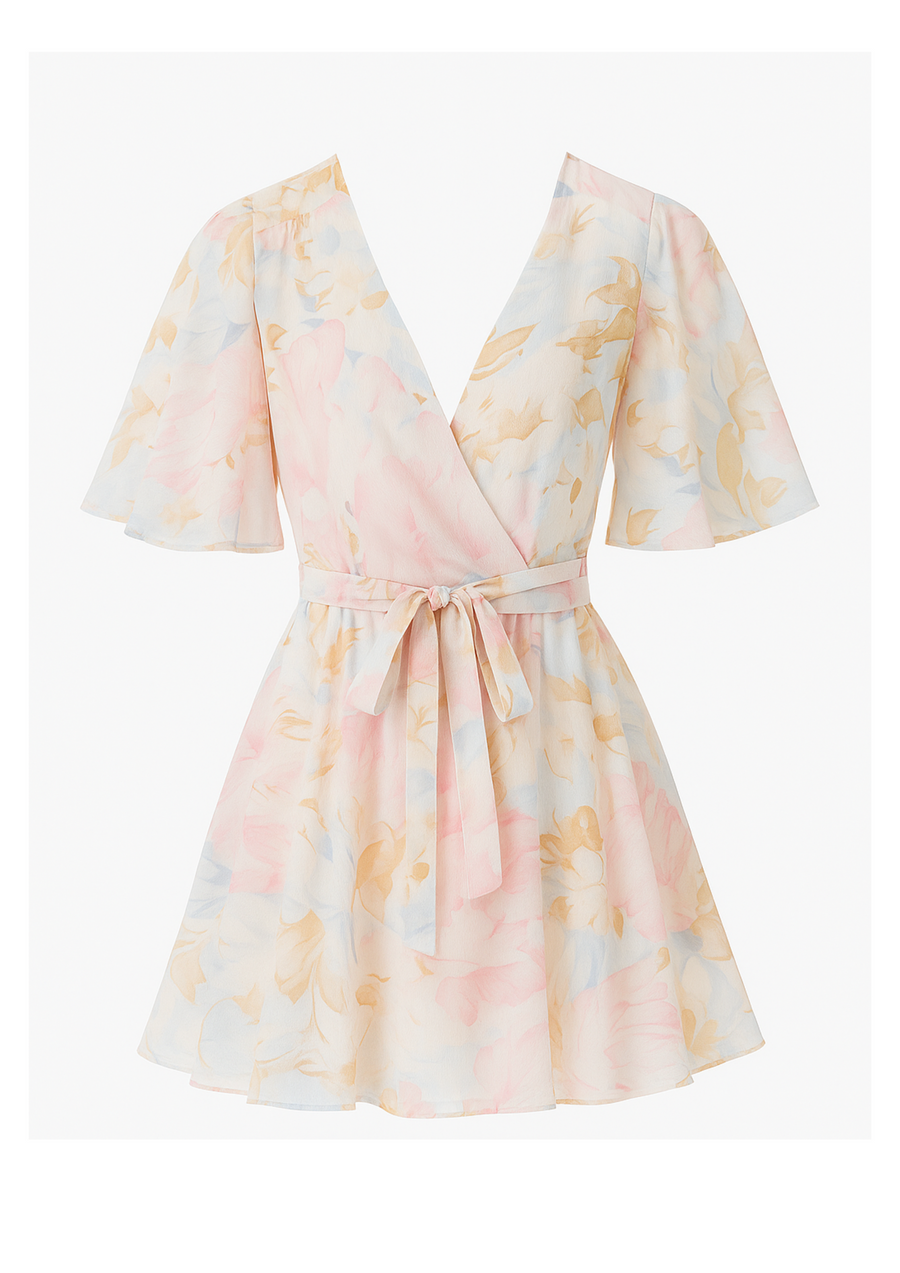 Seraphel Mini Floral-Print Dress for Summer