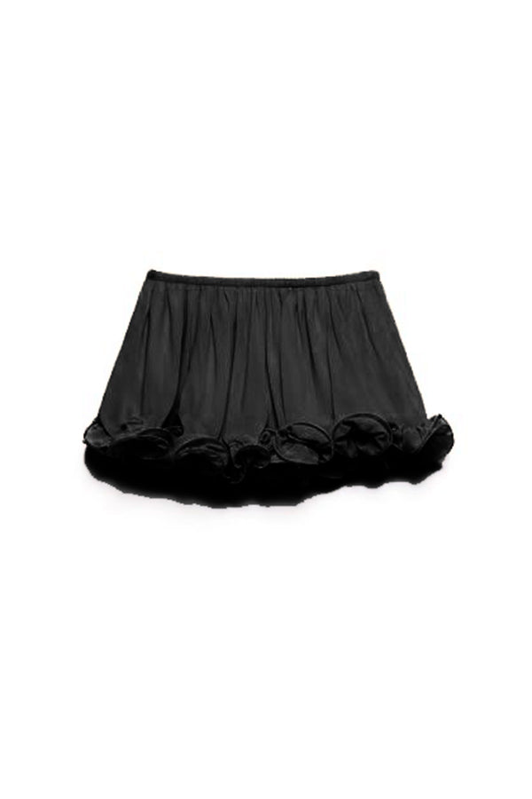 Romantic Drama – Shorts mit welligen Volants und elastischer Taille