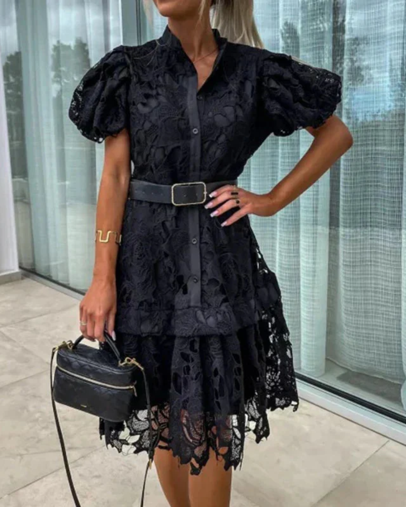 Adelina Retro Lace Dress