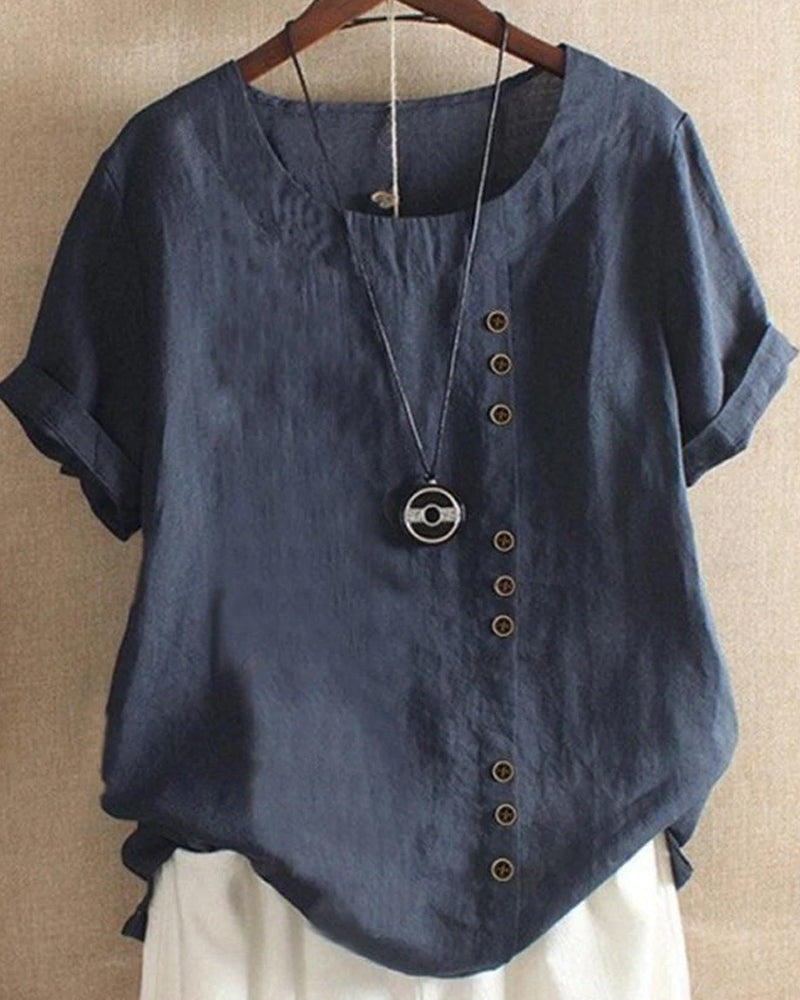 Noelle | Lässige Schlichte Bluse