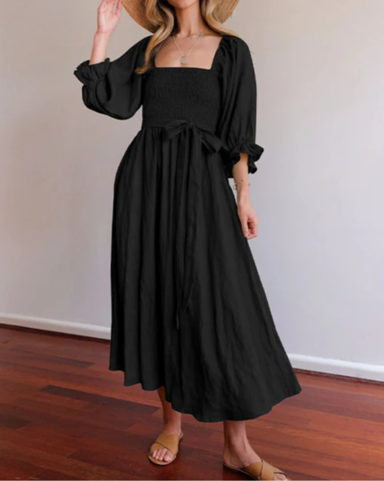 Diana | Kleid mit Rüschenärmeln
