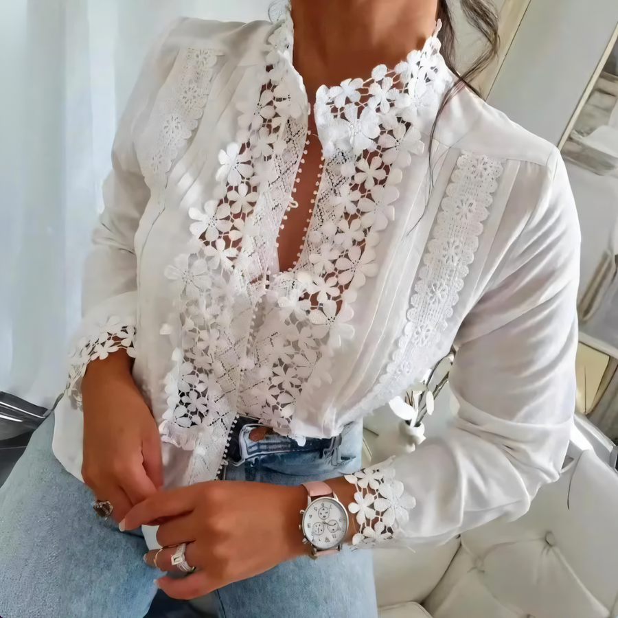 Sara Blumenbluse Oberteile