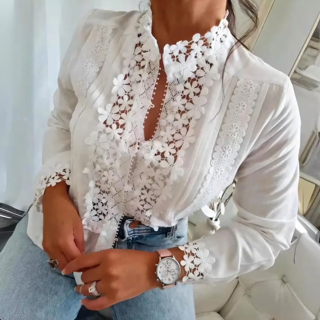 Sara – Bluse mit Blumenmuster