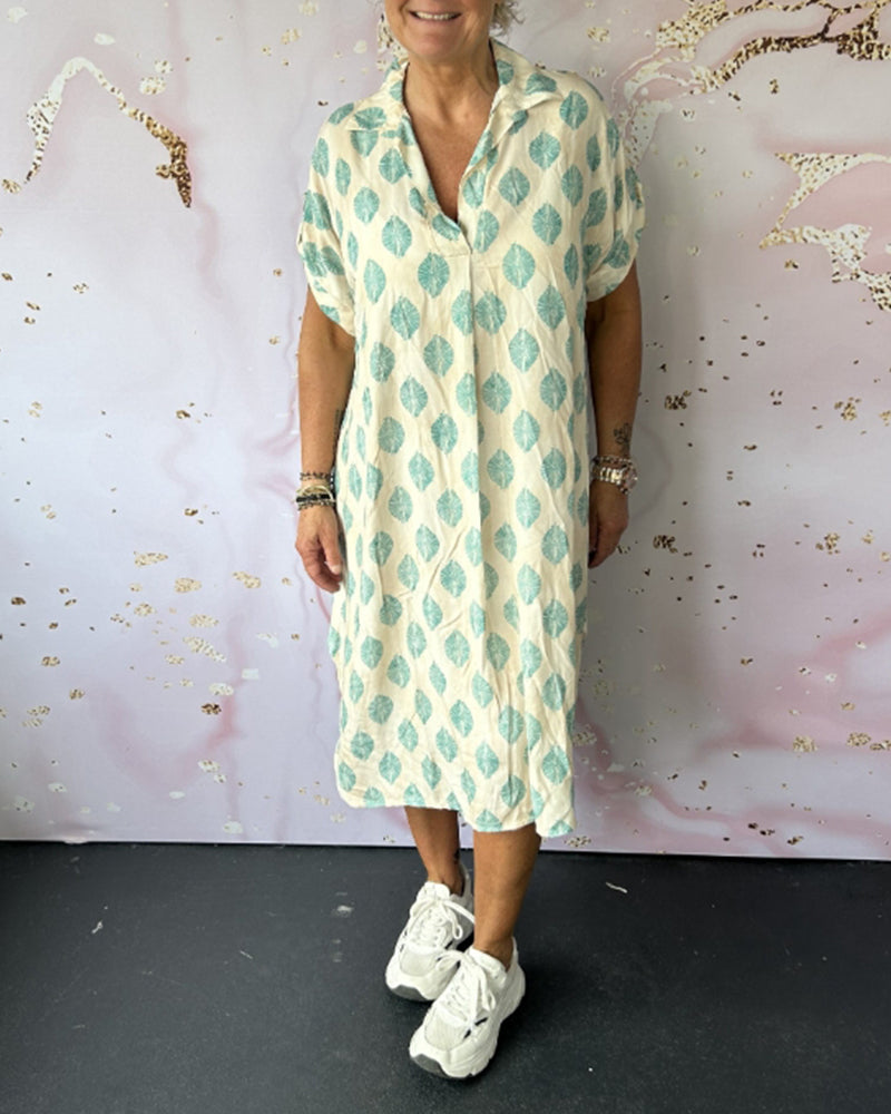 VanDeZaar® | Stilvolles Kleid mit V-Ausschnitt