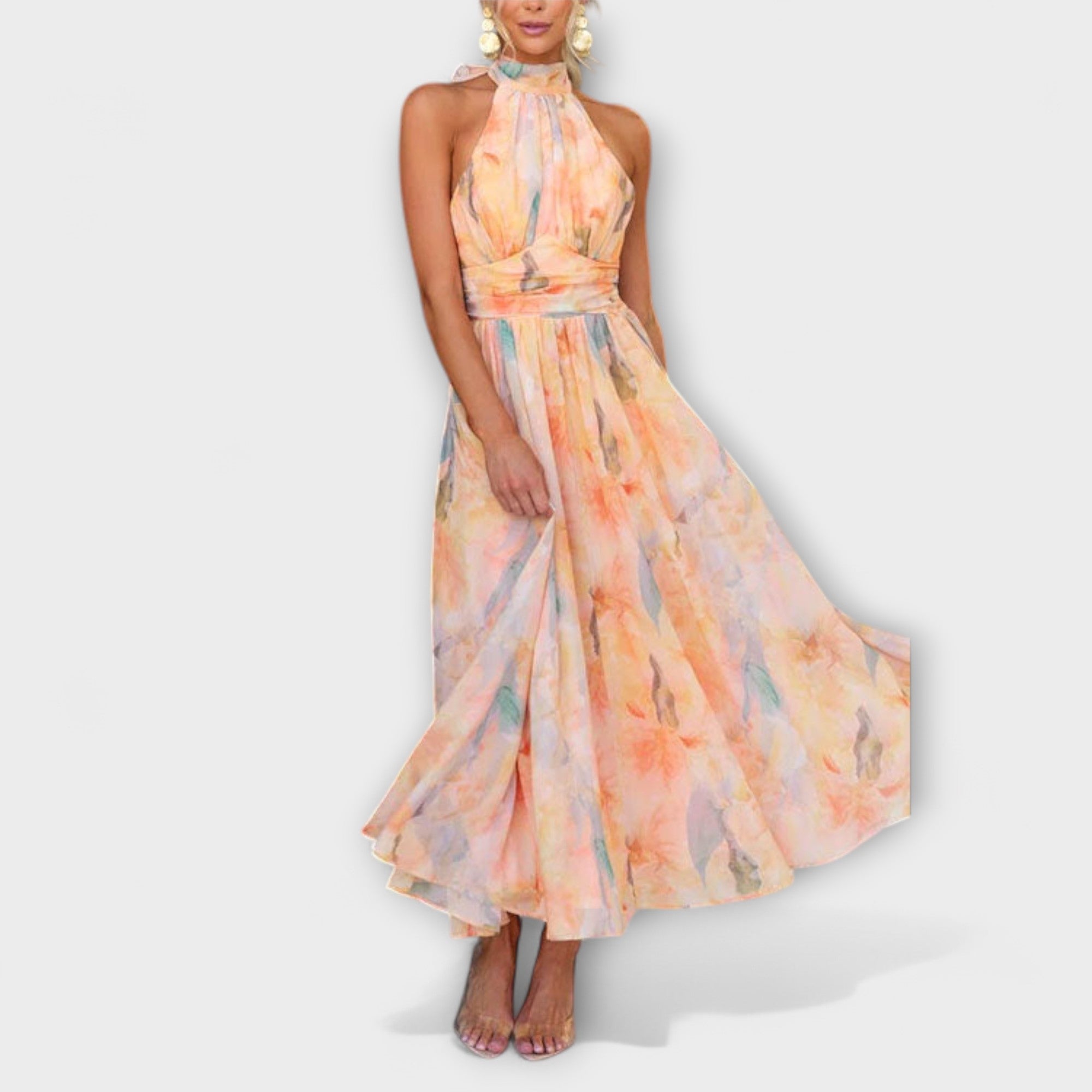 Elettra – Maxikleid mit Neckholder