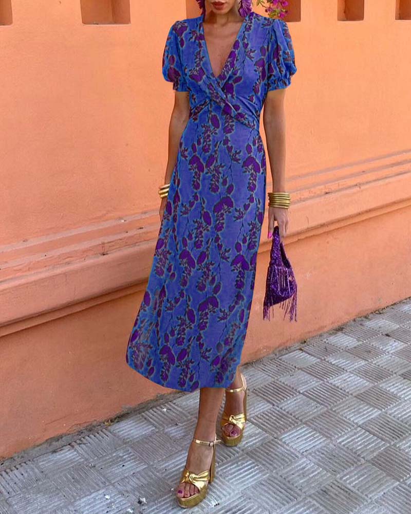 Sonya | Atemberaubendes Midikleid mit V-Ausschnitt