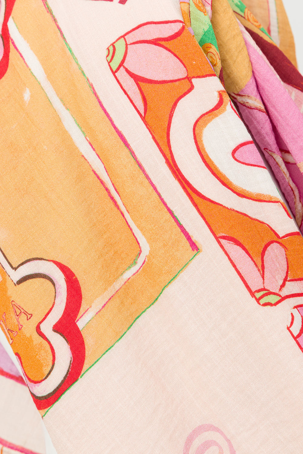 Carina | Bedrucktes Set mit Trägertop, welligem Saum und weitem Hosenbund mit elastischer Taille